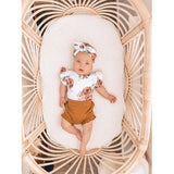 Rosebud Short Sleeve Bodysuit + Chestnut Bloomers (0000)