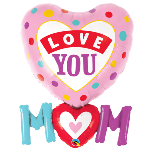 Shape love you mum with dots - Gifts2remember