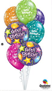Bright Happy Birthday Balloon Bouquet