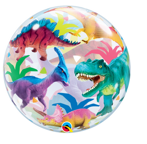 Bubble Colourful Dinosaur Balloon