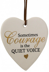 Courage Hanging Hearts - Gifts2remember