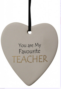 You Are My Favourite Teacher Hanging Heart - Gifts2remember