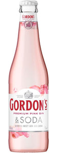 Gordon”s Pink Gin and soda
