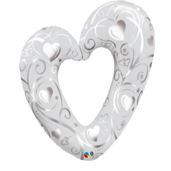 Silver Heart Balloon - Gifts2remember